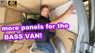 making templates for more birch panels - BASS VAN!