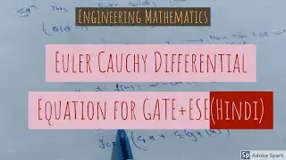 Euler Cauchy Differential Equation |D.E For GATE+ESE (Hindi)|