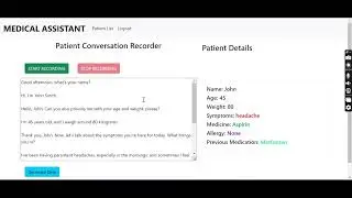 Mediacal Assistance Using NLTK ,Django | by codeAj