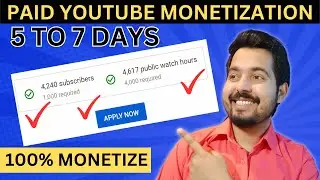 paid monetization | how to buy youtube watchtime and subscribers | 4000 watchtime and 1000 subscribe