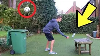 WATER BOTTLE FLIP TRICK SHOTS (Football/Soccer Edition)