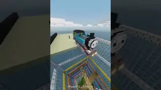 Thomas the Tank Engine crash test #1 in Minecraft #shorts