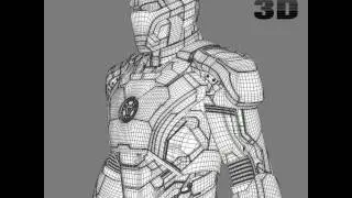 Iron Man 3 Suit - Mark 42 Armor 3D model from CGTrader.com