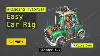 Easy Blender Car Rigging Tutorial #blendertutorial