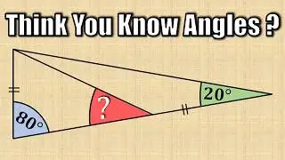 Find the Red Angle | A Tricky Geometry Puzzle