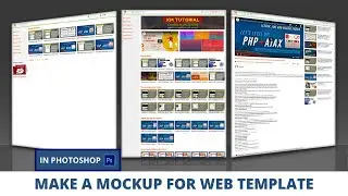 Create a Mockup for Web Template in Photoshop | Mockup Design