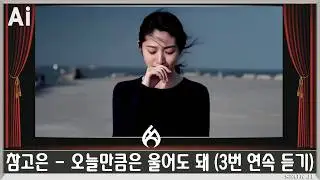 ♣ 참고은 - 오늘만큼은 울어도 돼 (3번 연속 듣기) ♣