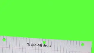 LOWER THIRD book paper  NAME PLATE GREEN SCREEN ||  Free lower third paper green screen free