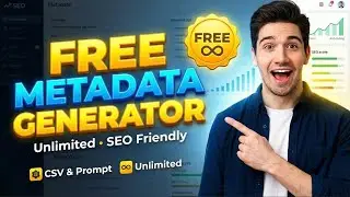Best Free  Metadata Generator 2026 🔥 Unlimited SEO for FREE! | Adobe Stock | Keyword & CSV Generator