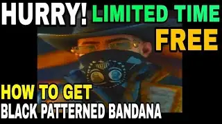 RDR 2 ONLINE | FREE LIMITED TIME ITEM ( BLACK PATTERNED BANDANA ) GAMEPLAY GUIDE | JULY 30 - SEP 2