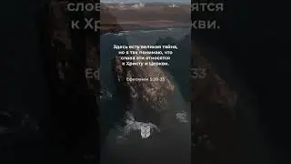 Ефесянам 5:28-33 в современном переводе #библия #biblevision
