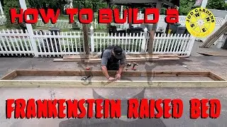 How To Build a Raised Bed / Planter Bed - Out of Spare Wood - DIY - Garden Project