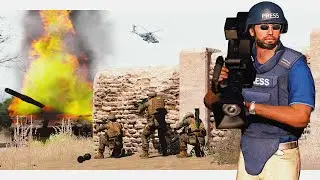 CNN ПОБ ОБСТРЕЛОМ! Военкоры CNN с морпехами США попали в засаду [Last Force Project. Arma3/Арма3]