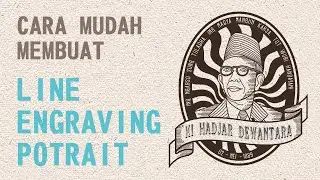 Tutorial Corel Draw - Line Engraving Potrait Ki Hadjar Dewantara