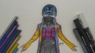How To Draw Astro Jack NEW - Fortnite | Step by Step