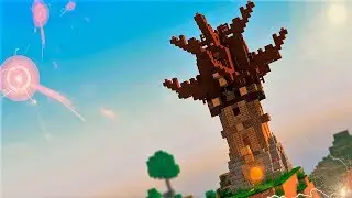 Башня в Майнкрафт - Одинокая башня отшельника - Как построить? Minecraft