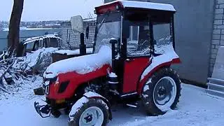 Спроба запуску  китайського міні трактора в -15.