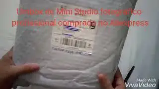 Mini Studio fotográfico profissional importado do Aliexpress!