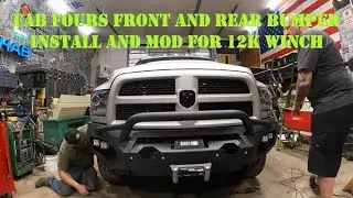 2017 Ram 2500-3500 Fab Fours Bumper Install and Modify for Badland 12k Winch 4th Gen Front and Rear