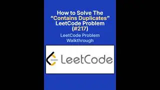 LeetCode 217 Contains Duplicate Solution in Python | Easy Interview Problem Tutorial
