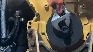 How to remove and replace front crankshaft seal on c15 Caterpillar engine