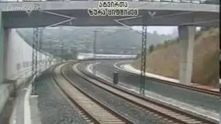 მატრებელი რელსებიდნა გადავარდა