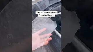 Canada’s Freezing Rain 🌧️ #canadalife #canadavlogs #indianincanada