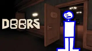 Playing Roblox Doors (I beat it)
