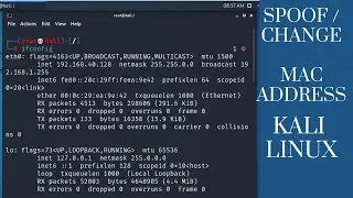 How to change mac address in kali linux