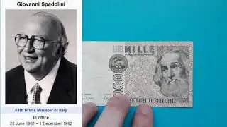 World banknotes - Italy 1000 lira 1982