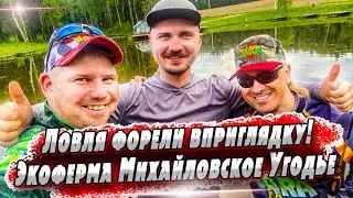 Ловля форели вприглядку на силикон | Лето и форель уже норма | Экоферма Михайловское угодье