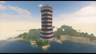 Massive Minecraft Lighthouse With A Shader