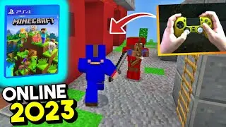 Jogando MINECRAFT Online no PS4 em 2023! (GamePlay Multiplayer Teste)