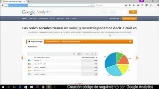 Create tracking code in Google Analytics