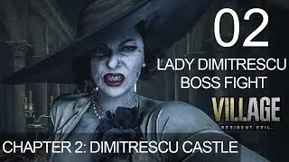 Resident Evil 8 Village Chapter 2 Dimitrescu Castle Walkthrough Gameplay Lady Dimitrescu Boss Fight