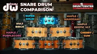 6 Different DW Snare Drum Shells - What's The Difference?