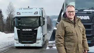Driving an electric truck 550 km in freezing cold