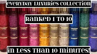 Bath & Body Works Everyday Luxuries Mist Collection Ranked from 1 to 10   The Beveled Collection