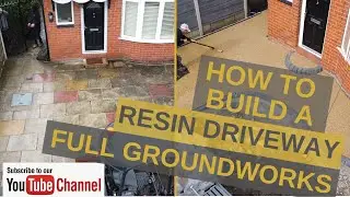 How to build a resin driveway Full groundworks