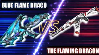 Freefire | Blue flame Draco vs Flaming dragon | new ak vs dragon ak|