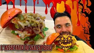 🍔 L'assetato di SALSA BBQ , Hamburger fuori di testa 🍔