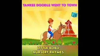 Yankee Doodle Went to Town | Flickbox Nursery Rhymes and Kids Songs | Riding on a Pony  #shorts