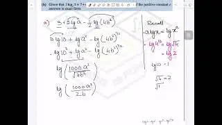 TKMaths O Level Add Maths Log and exponential eq video4