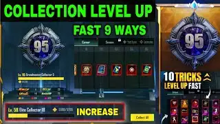 How to Increase Collection Level Fast in PUBG MOBILE & BGMI | bgmi me collection level Kaise badhaye