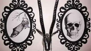 DIY Gothic Decor Frames