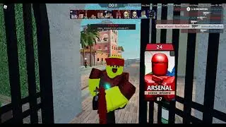 Roblox arsenal HACKER gameplay
