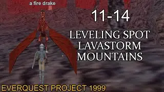 Level 11-14 with Fire Drakes in Lavastorm Mountains (EQ P99)