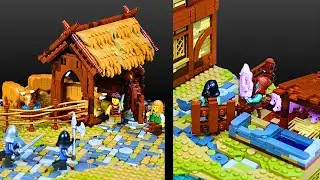 Building a Cattle & Pig Farm For My Lego Medieval Blacksmith Diorama