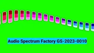 green screen audio spectrum without music
