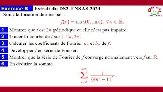 Exercice corrigé. Série de Fourier.